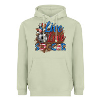Matcha live love soccer Heavyweight Hoodie - HRA Design Shop