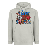 Moon Dust live love soccer Heavyweight Hoodie - HRA Design Shop