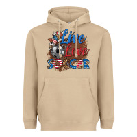Mushroom live love soccer Heavyweight Hoodie - HRA Design Shop