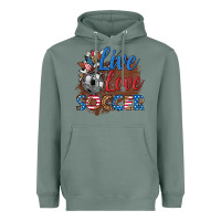 Sage live love soccer Heavyweight Hoodie - HRA Design Shop