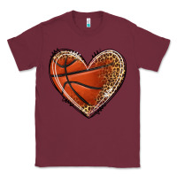 Burgundy basketball heart Classic Tee - texasbilliewilder