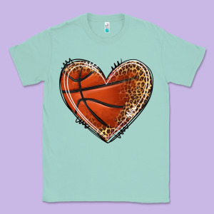 Basketball Heart Classic Tee Designed By Texasbilliewilder