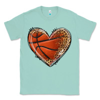Seafoam basketball heart Classic Tee - texasbilliewilder