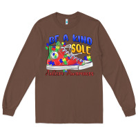 Chestnut be a kind sole autism awareness Long Sleeve Tee - MaliasSmallBusiness