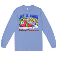 Colony Blue be a kind sole autism awareness Long Sleeve Tee - MaliasSmallBusiness