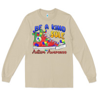 Mushroom be a kind sole autism awareness Long Sleeve Tee - MaliasSmallBusiness