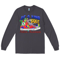 Smoke be a kind sole autism awareness Long Sleeve Tee - MaliasSmallBusiness
