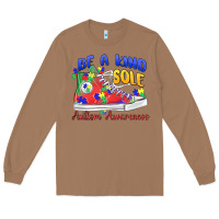 Toasted Coconut be a kind sole autism awareness Long Sleeve Tee - MaliasSmallBusiness