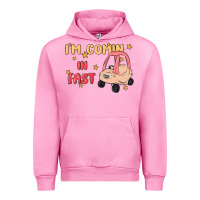 Fuchsia Pink i'm comin in fast Urban Hoodie - MaliasSmallBusiness