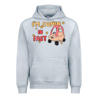 Heather Grey i'm comin in fast Urban Hoodie - MaliasSmallBusiness