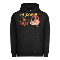 Pigment Black i'm comin in fast Urban Hoodie - MaliasSmallBusiness