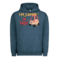 Pigment Midnight Navy i'm comin in fast Urban Hoodie - MaliasSmallBusiness