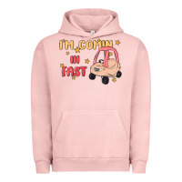 Pigment Salmon i'm comin in fast Urban Hoodie - MaliasSmallBusiness