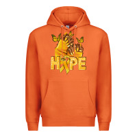 Carrot hope yellowribbonchildhood cancer nails Premium Hoodie - NancyCooperArtShop