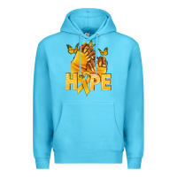 Hope Yellowribbonchildhood Cancer Nails Premium Hoodie | Teevron