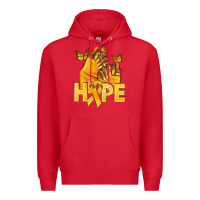 Red hope yellowribbonchildhood cancer nails Premium Hoodie - NancyCooperArtShop