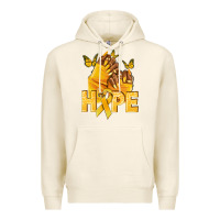 Tofu hope yellowribbonchildhood cancer nails Premium Hoodie - NancyCooperArtShop