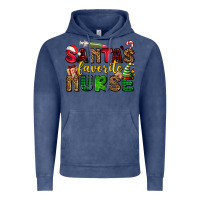 Vintage Denim santas favorite nurse Vintage Hoodie - AdoDesignShop