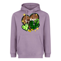 Lavender St. Patrick's Day hearts Heavyweight Hoodie - Neo Western