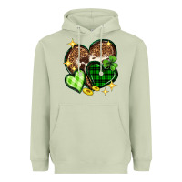 Matcha St. Patrick's Day hearts Heavyweight Hoodie - Neo Western