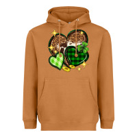 Meerkat St. Patrick's Day hearts Heavyweight Hoodie - Neo Western