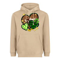 Mushroom St. Patrick's Day hearts Heavyweight Hoodie - Neo Western