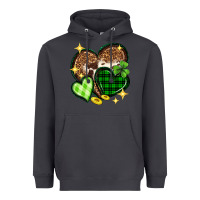 Smoke St. Patrick's Day hearts Heavyweight Hoodie - Neo Western