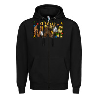 Black army mom Zipper Hoodie - texasbilliewilder