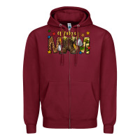 Burgundy army mom Zipper Hoodie - texasbilliewilder