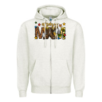Oatmeal Heather army mom Zipper Hoodie - texasbilliewilder
