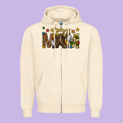 Zipper Hoodie army mom