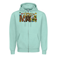 Seafoam army mom Zipper Hoodie - texasbilliewilder