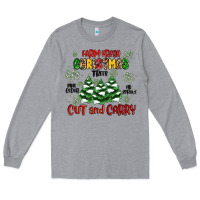 Heather Grey farm fresh christmas trees Long Sleeve Tee - MaliasSmallBusiness