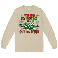 Mushroom farm fresh christmas trees Long Sleeve Tee - MaliasSmallBusiness