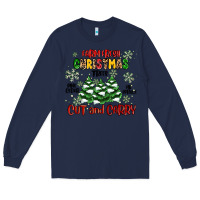 Navy farm fresh christmas trees Long Sleeve Tee - MaliasSmallBusiness