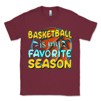 Burgundy basketball is my favorite season Classic Tee - texasbilliewilder