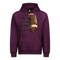 Mauve Wine i ll always be his biggest fan Urban Hoodie - MaliasSmallBusiness