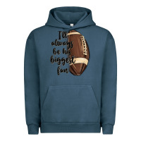 Pigment Midnight Navy i ll always be his biggest fan Urban Hoodie - MaliasSmallBusiness