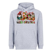 Heather Grey merry christmas coffee afro gnomies Heavyweight Hoodie - FaDigitalArtStudio