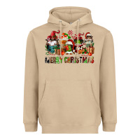 Mushroom merry christmas coffee afro gnomies Heavyweight Hoodie - FaDigitalArtStudio