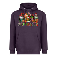 Plum merry christmas coffee afro gnomies Heavyweight Hoodie - FaDigitalArtStudio