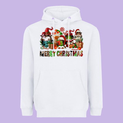 Merry Christmas Coffee Afro Gnomies Heavyweight Hoodie Designed By Fadigitalartstudio