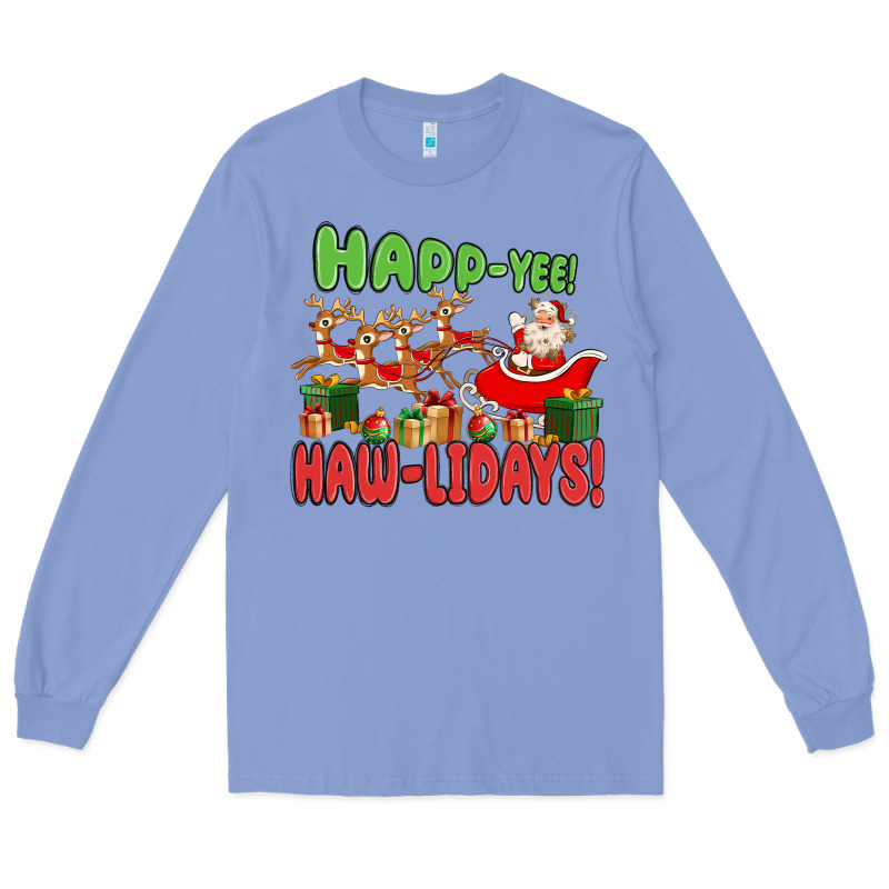 Happ Yee Haw Lidays Long Sleeve Tee by MaliasSmallBusiness | Teevron