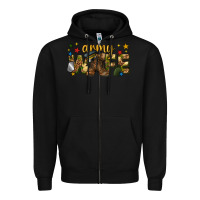 Black army wife western Zipper Hoodie - texasbilliewilder