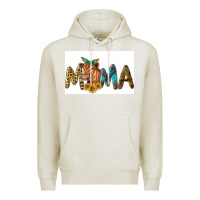 Oatmeal Heather Western Cow Red Angus Mama Premium Hoodie - LillyAllenDesigns