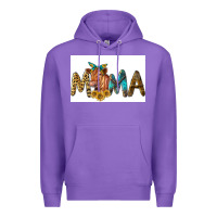 Purple Western Cow Red Angus Mama Premium Hoodie - LillyAllenDesigns