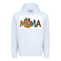 White Western Cow Red Angus Mama Premium Hoodie - LillyAllenDesigns