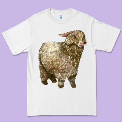 Angora Goat Premium Tee Designed By Lillyallendesigns