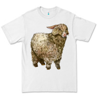 White Angora Goat Premium Tee - LillyAllenDesigns