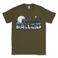 Army Green raising ballers volleyball Classic Tee - Zillion Design Studio